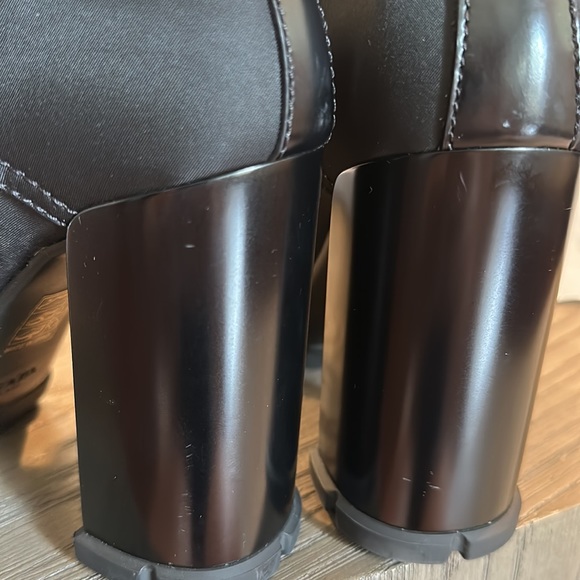 Prada Brushed leather and nylon booties fits size 5.5 / 36 EU black - Picture 14 of 17